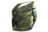 Flashy, Free-Standing Polished Labradorite - Madagascar #234385-1